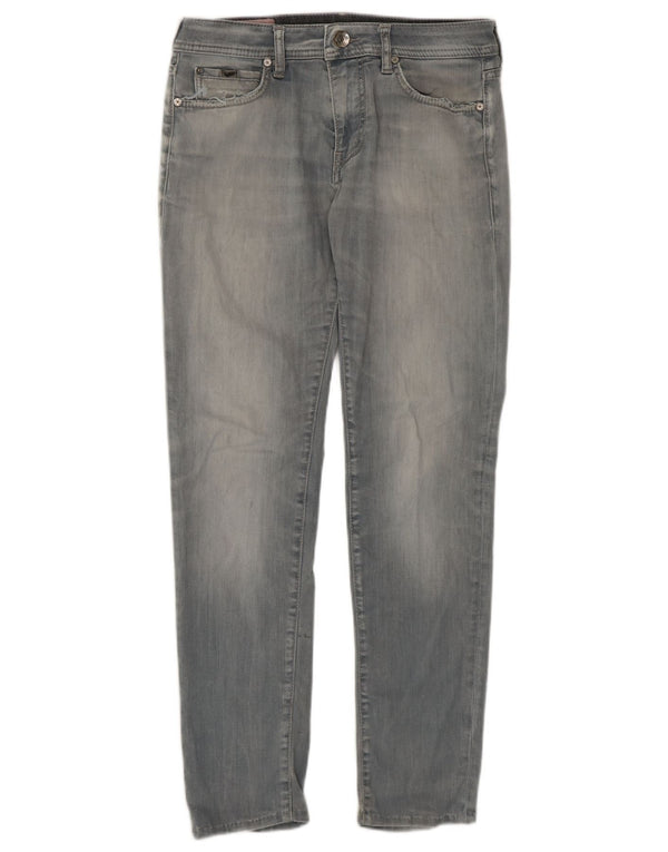 Gas Damen Slim Jeans W32 L29 Graue Baumwolle