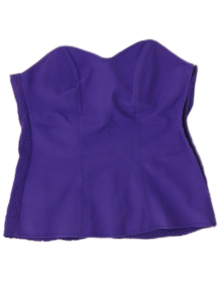 Pancaldi & B Damen Korsett-Top UK 8 Small Lila Seide