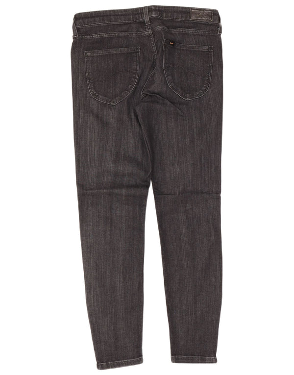 Lee Damen Scarlett verkürzte Jeans W29 L26 schwarze Baumwolle