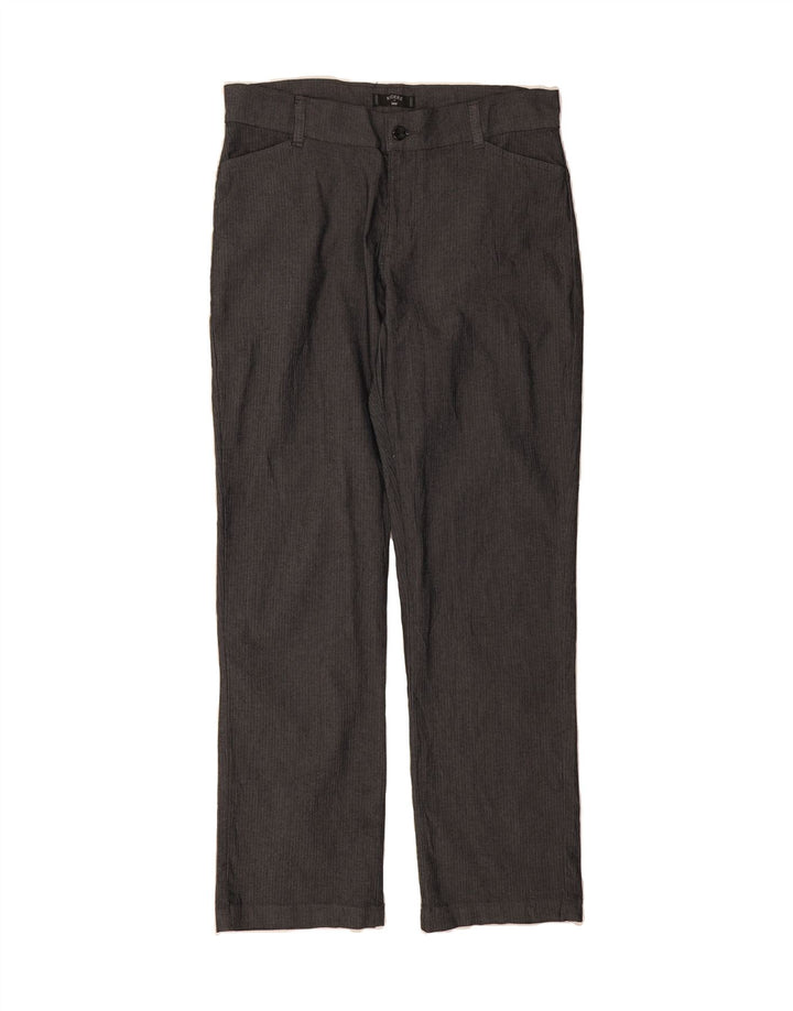 LEE Womens Riders Straight Casual Trousers W38 L34 Grey Herringbone Vintage Lee and Second-Hand Lee from Messina Hembry 