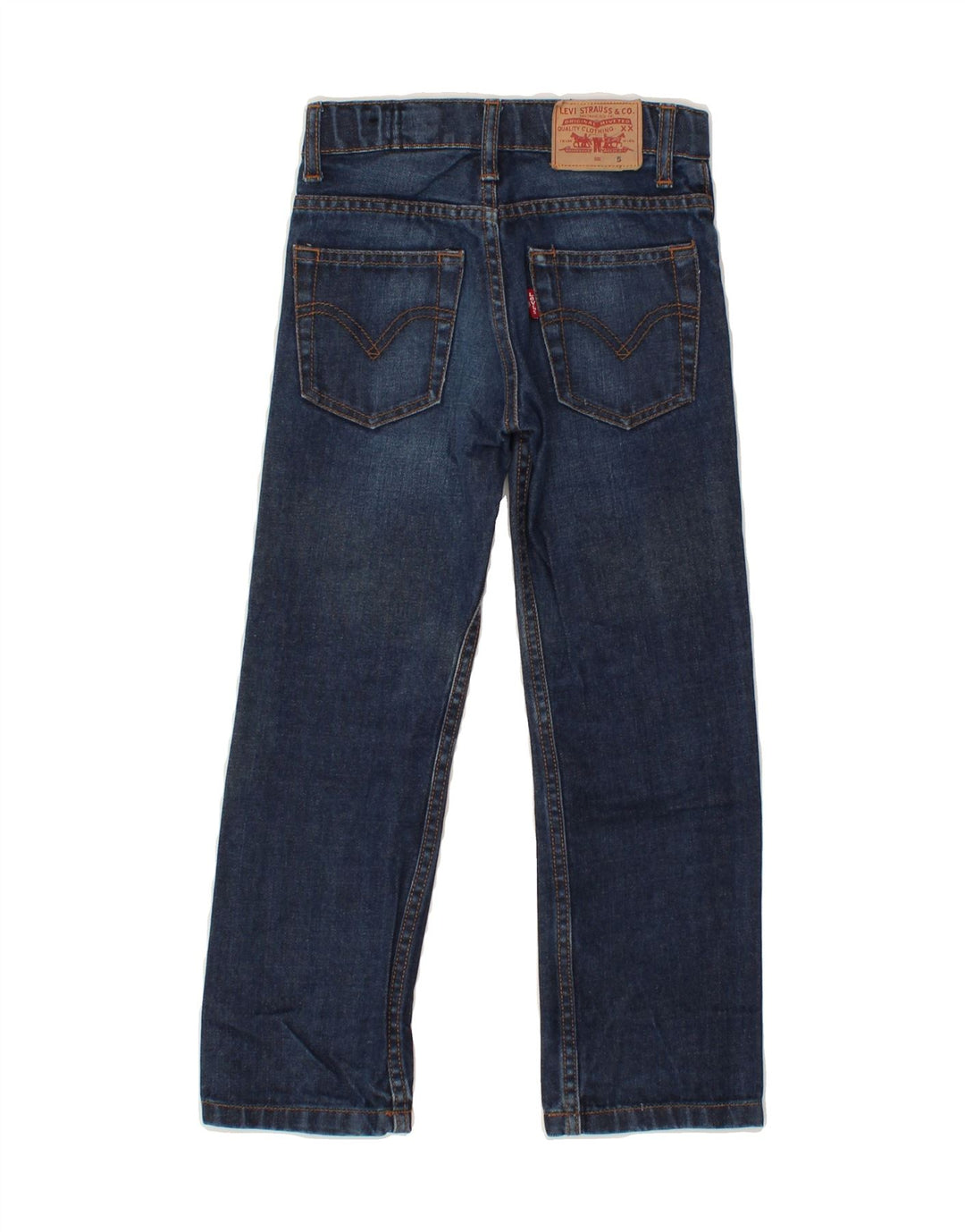 LEVI'S Boys Straight Jeans 4-5 Years W22 L20 Blue Vintage Levi's and Second-Hand Levi's from Messina Hembry 