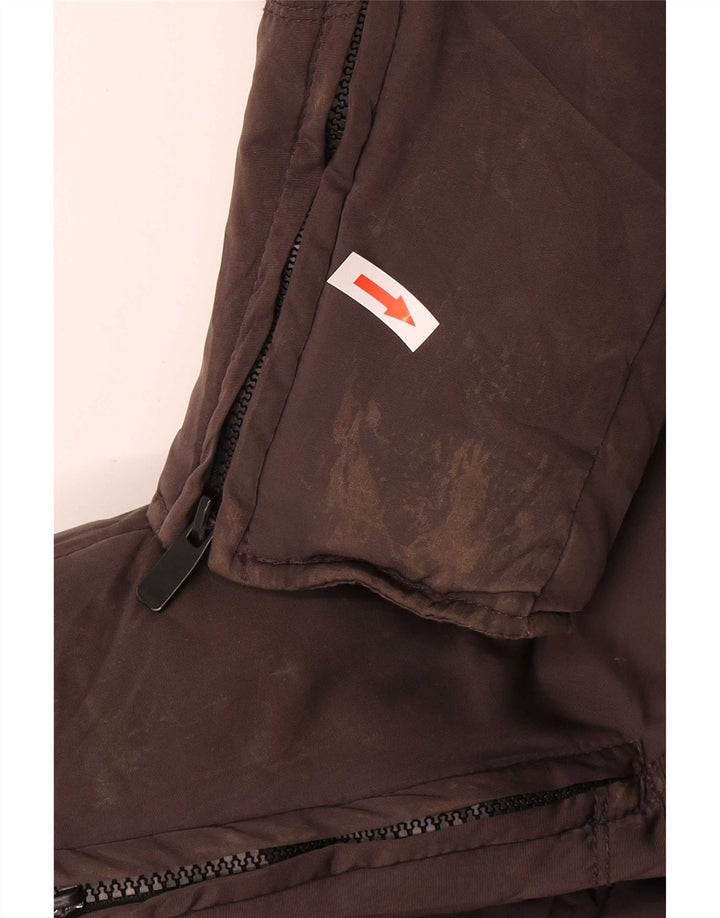 Zara Damen-Kapuzenmantel, gepolstert, Gr. 10, Größe S, grau, Polyester