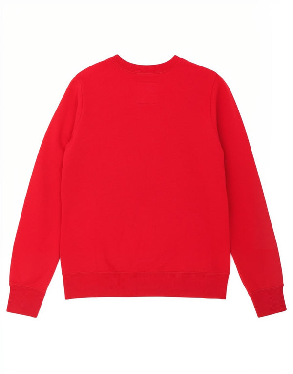 Hollister Damen-Sweatshirt mit Grafik, UK 8, Größe S, Rot, Baumwolle