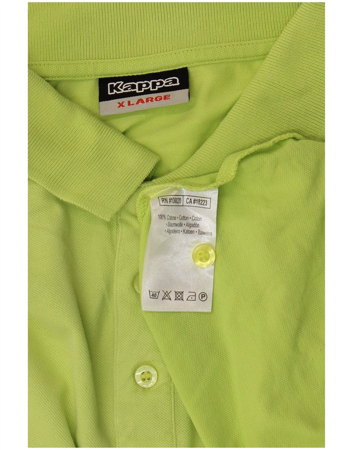 Kappa Herren Poloshirt XL Grüne Baumwolle