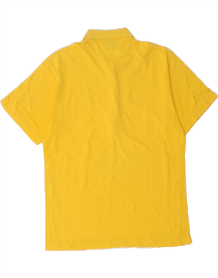 SERGIO TACCHINI Womens Polo Shirt UK 14 Medium Yellow Vintage Sergio Tacchini and Second-Hand Sergio Tacchini from Messina Hembry 