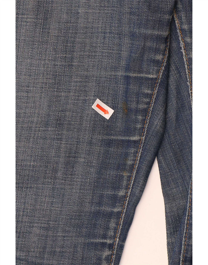 Levi's Damen 528 Straight Jeans W32 L34 Blaue Baumwolle