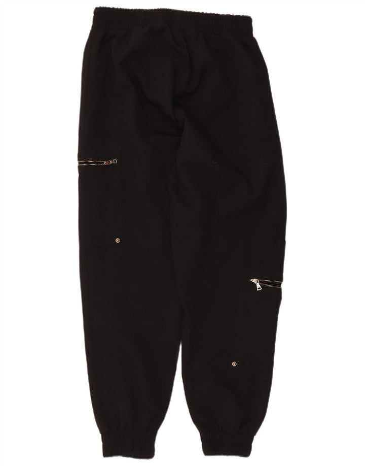 Zara Damen Cargo-Trainingshose, Jogginghose, Gr. 8, Schwarz