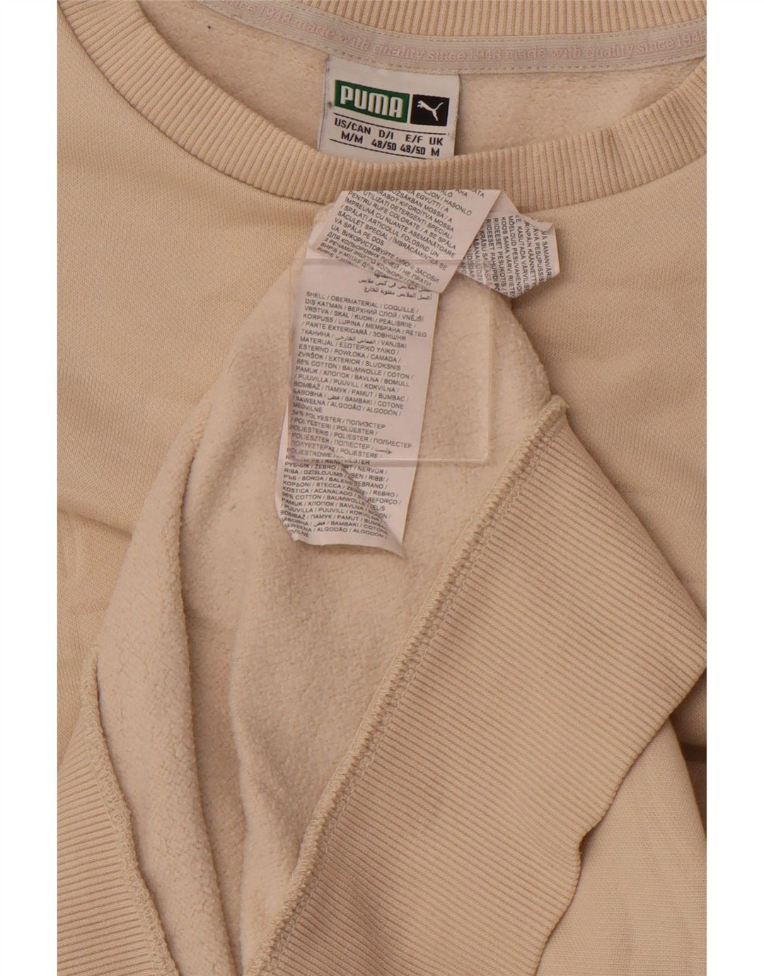 PUMA Herren Grafik-Sweatshirt-Pullover, mittelbeige Baumwolle