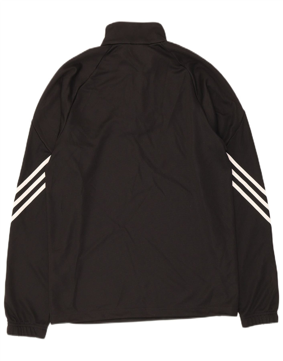 Adidas Herren Climalite Zip Neck Pullover Trainingsanzug Top Small Schwarz Polyester