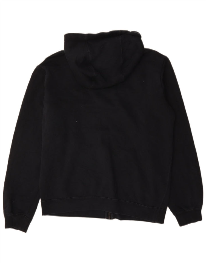 Nike Herren-Kapuzenpullover mit grafischem Reißverschluss, mittelschwarz, Baumwolle