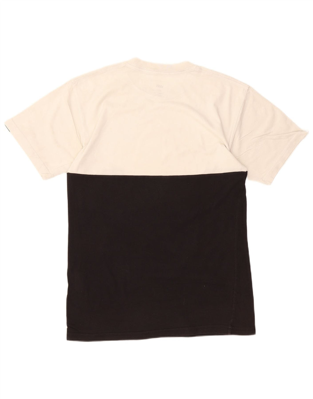 VANS Herren-T-Shirt mit klassischer Passform, Größe S, Schwarz, Farbblock-Baumwolle