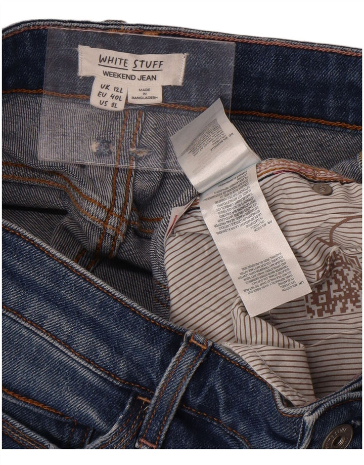 White Stuff Damen Weekend Slim Jeans UK 12 Medium W32 L31 Blaue Baumwolle