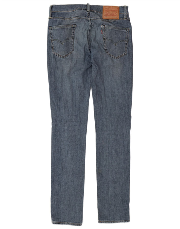 LEVI'S Mens 511 Slim Jeans W30 L34 Blue Cotton
