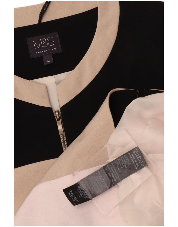 Marks & Spencer Damen Bomberjacke UK 12 Mittelbeige Farbblock