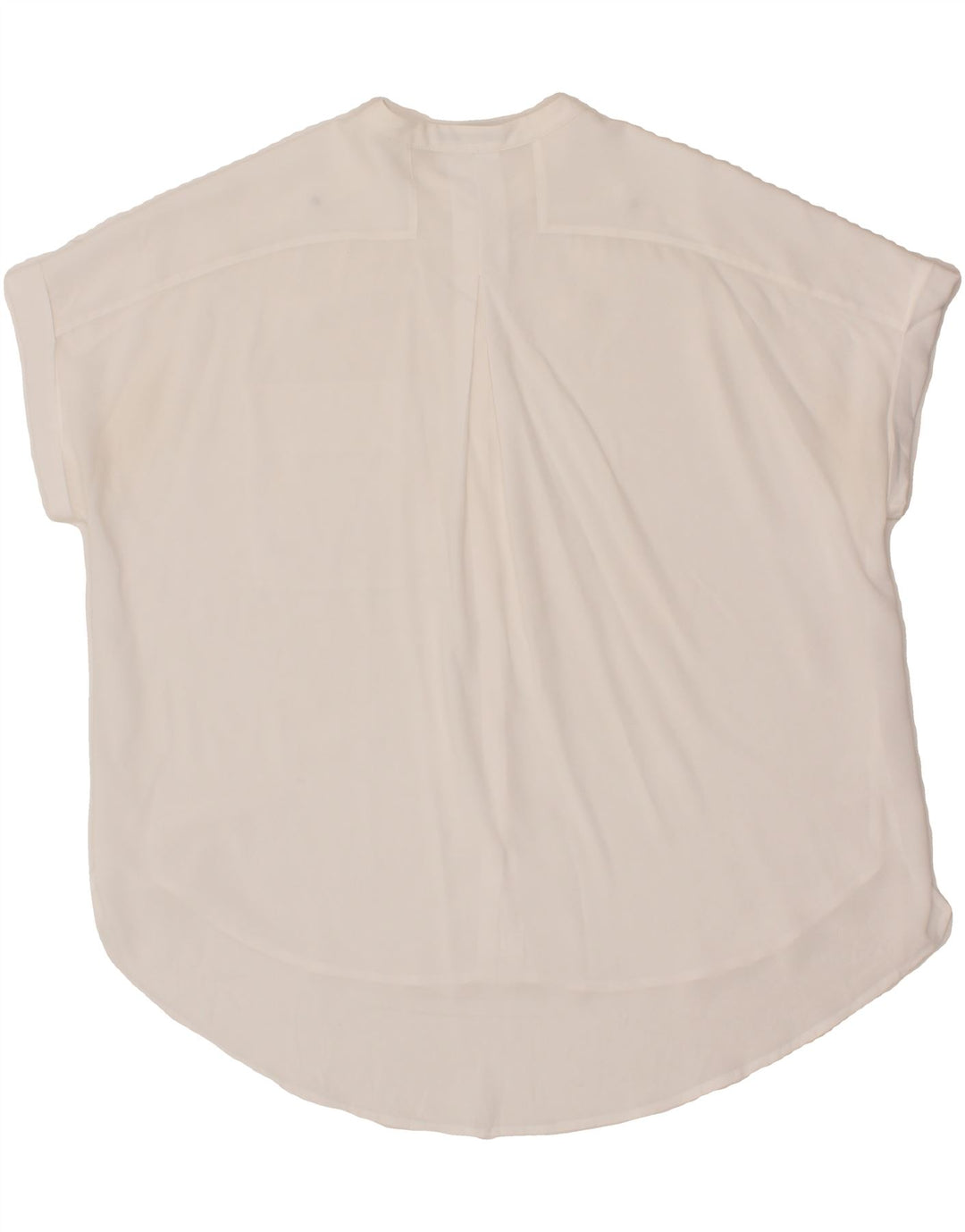 DKNY Womens See Through Short Sleeve Pullover Shirt UK 18 XL White Vintage Dkny and Second-Hand Dkny from Messina Hembry 