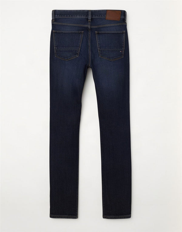 Tommy Hilfiger Herren Straight Jeans W30 L30 Marineblau Baumwolle