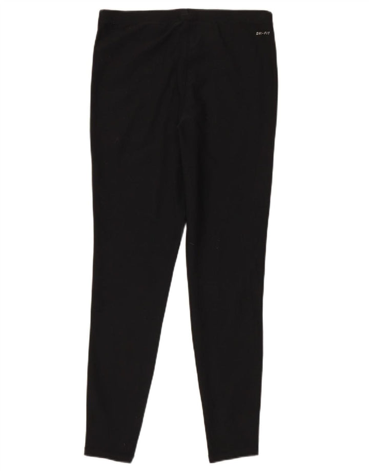 NIKE Womens Dri Fit Leggings UK 14 Large  Black