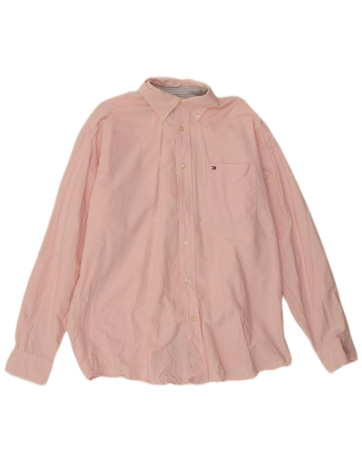 Tommy Hilfiger Herrenhemd mittelrosa Baumwolle