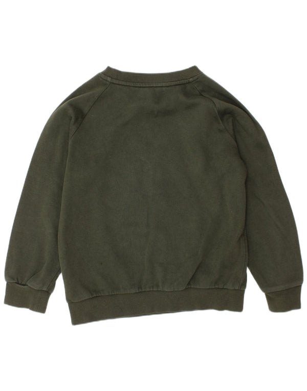ADIDAS Grafik-Sweatshirt für Jungen, 6–7 Jahre, Khaki, Baumwolle
