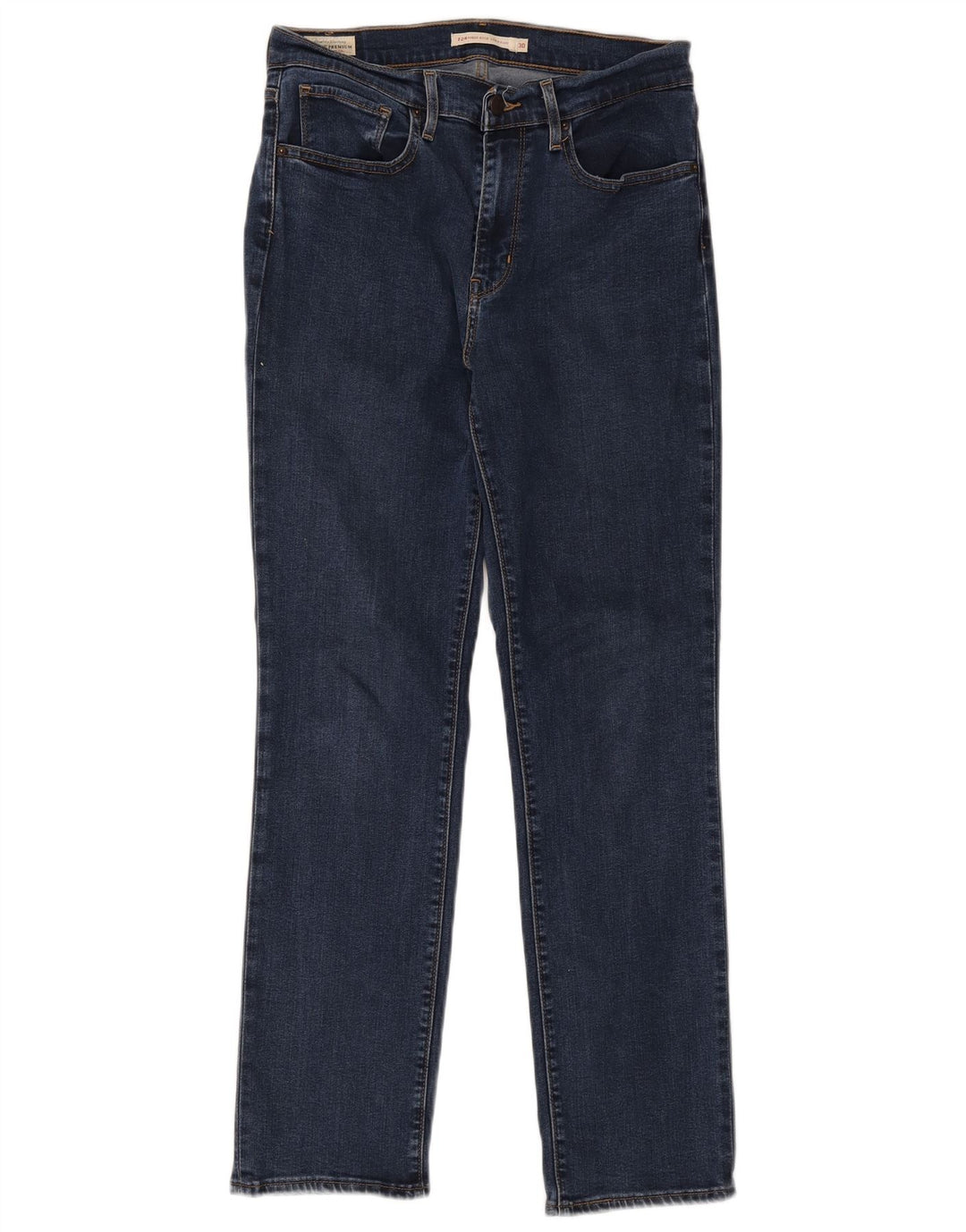 Levi's Damen 724 High Rise Straight Jeans W30 L30 Blau