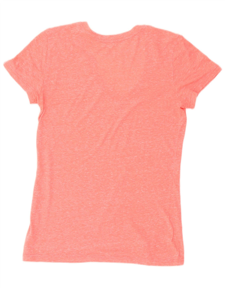 ADIDAS Damen T-Shirt Top UK 8/10 Small Pink Meliert