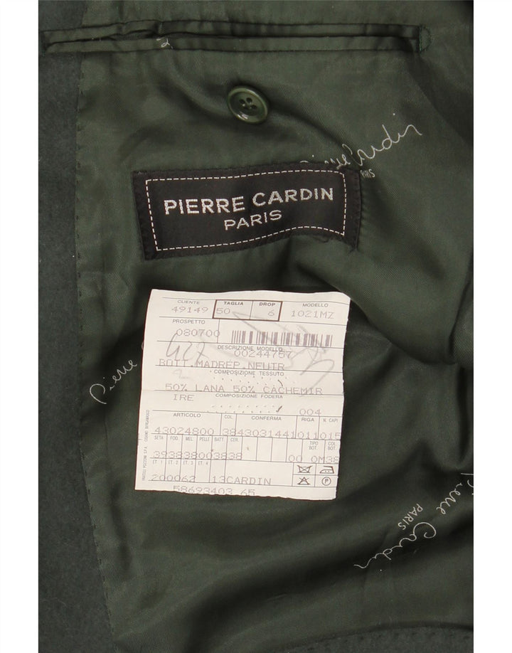 Pierre Cardin Herren-Blazer mit 3 Knöpfen, IT 50, große Khaki-Wolle