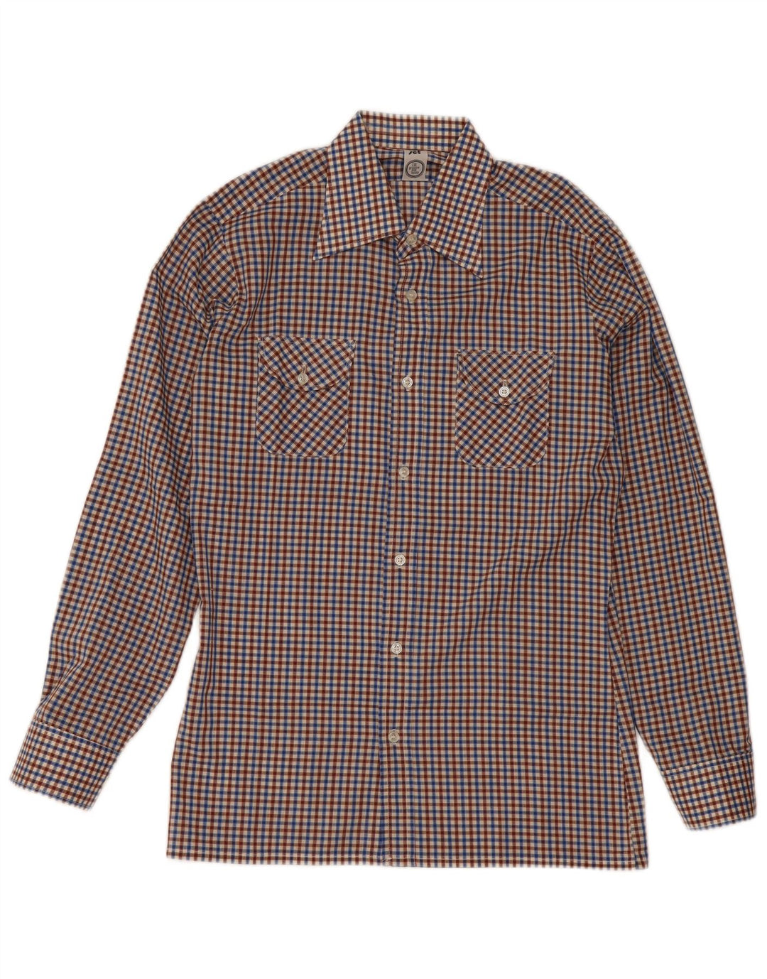 Vintage Herrenhemd Medium Mehrfarbig Gingham