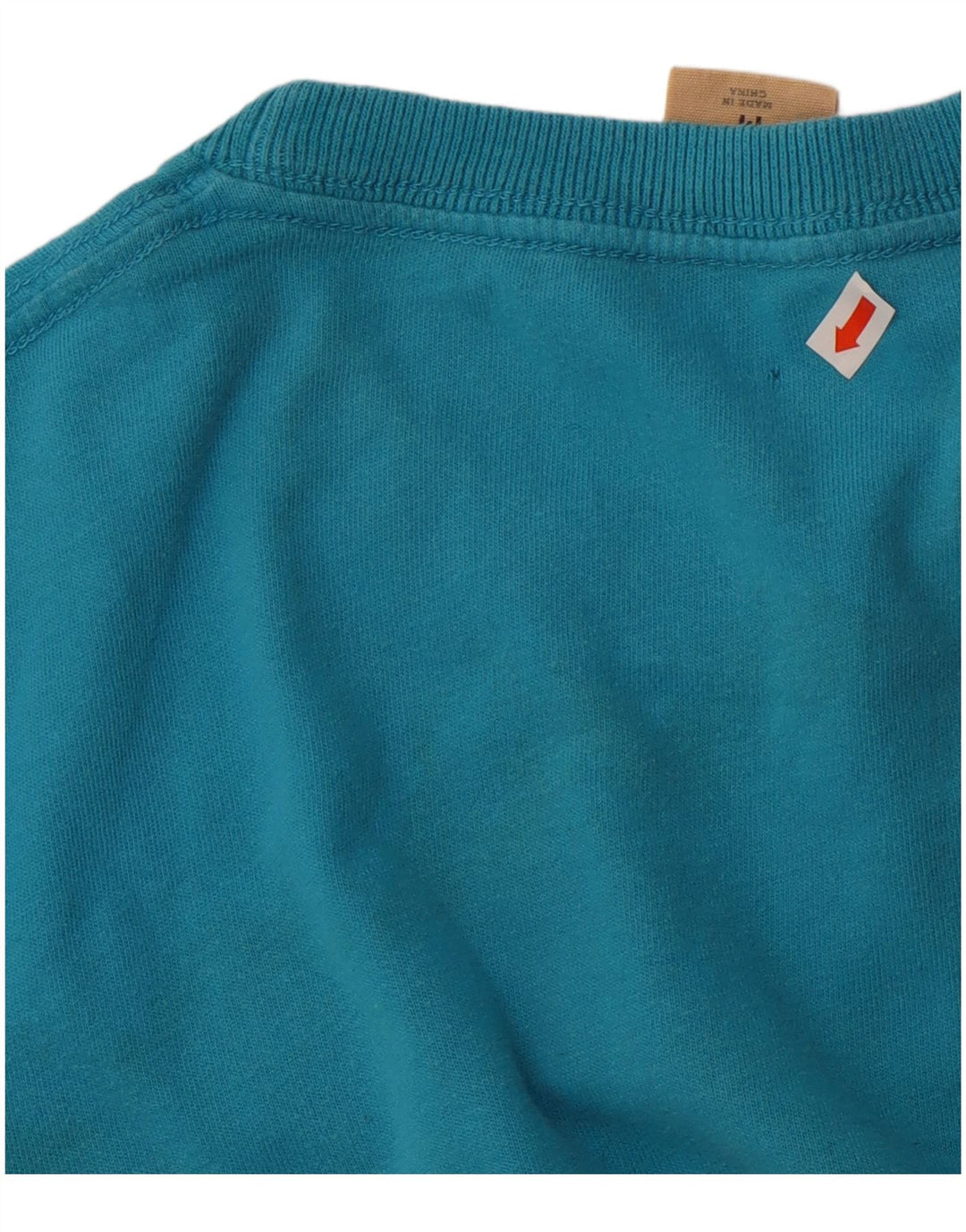 Hollister Herren Grafik-T-Shirt-Oberteil aus mittelblauer Baumwolle