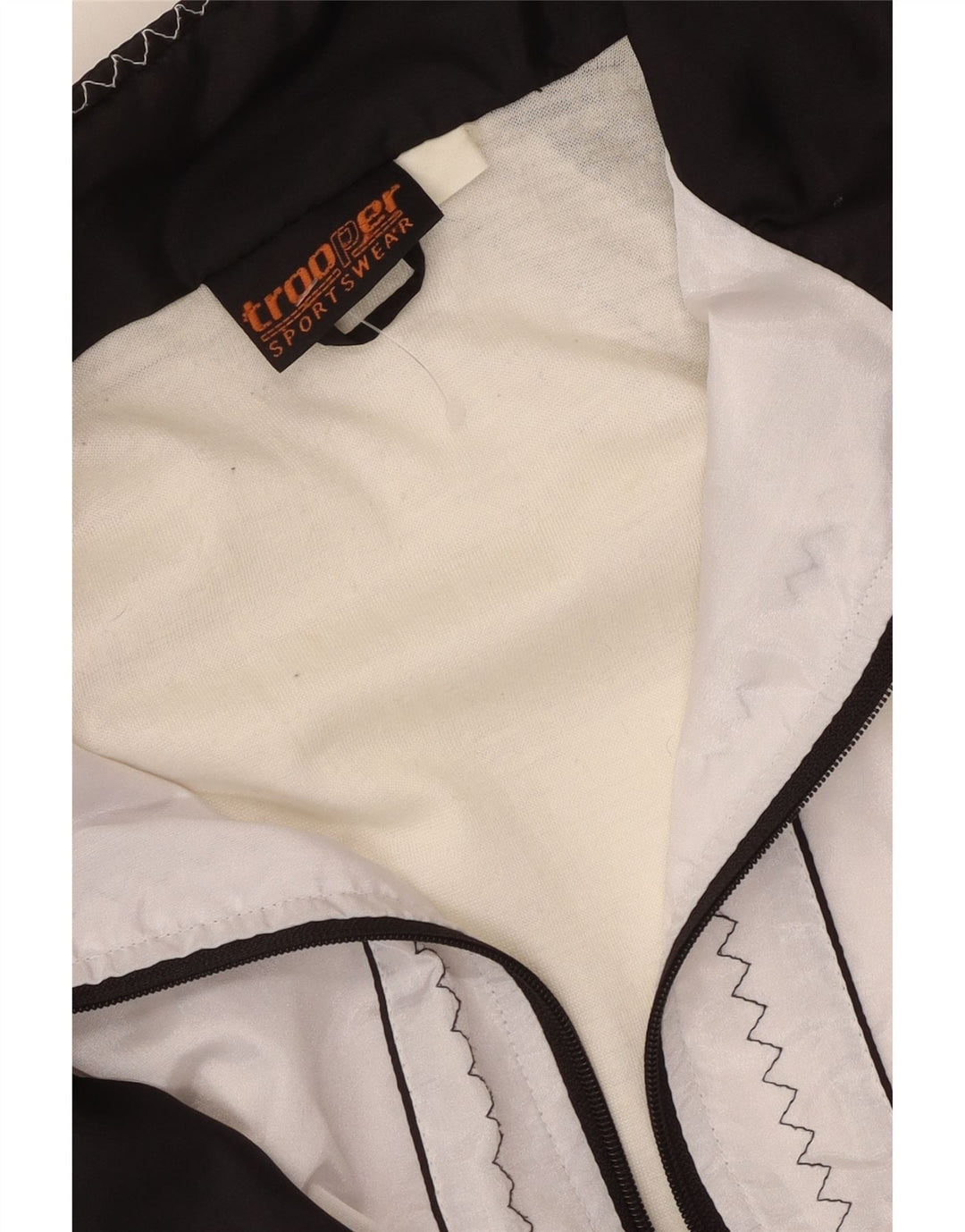 Trooper Damen-Windbreaker-Jacke, UK 20 2XL, Weiß, Farbblock