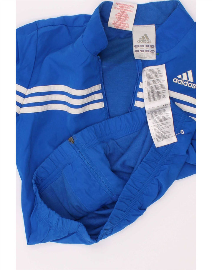 Adidas Jungen-Trainingsanzug-Top-Jacke, 3–4 Jahre, blaues Polyester