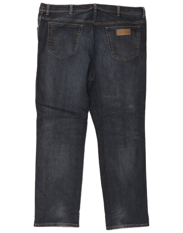 Wrangler Herren Texas Straight Jeans W46 L34 Blaue Baumwolle