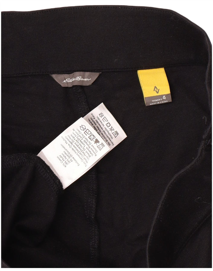 Eddie Bauer Damen Leggings US 4 Small Schwarz Baumwolle