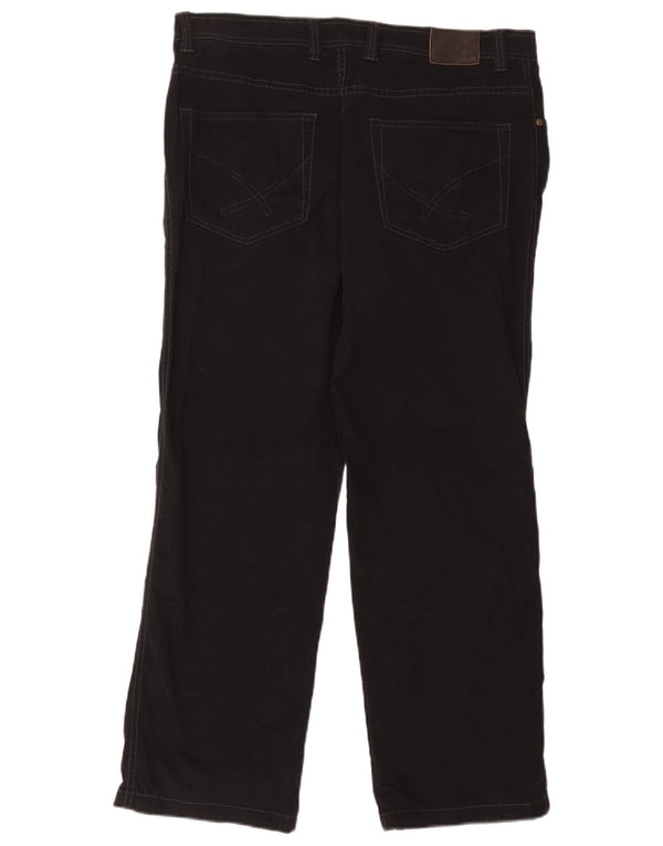 John Lewis Herren Straight Jeans W36 L29 Schwarze Baumwolle