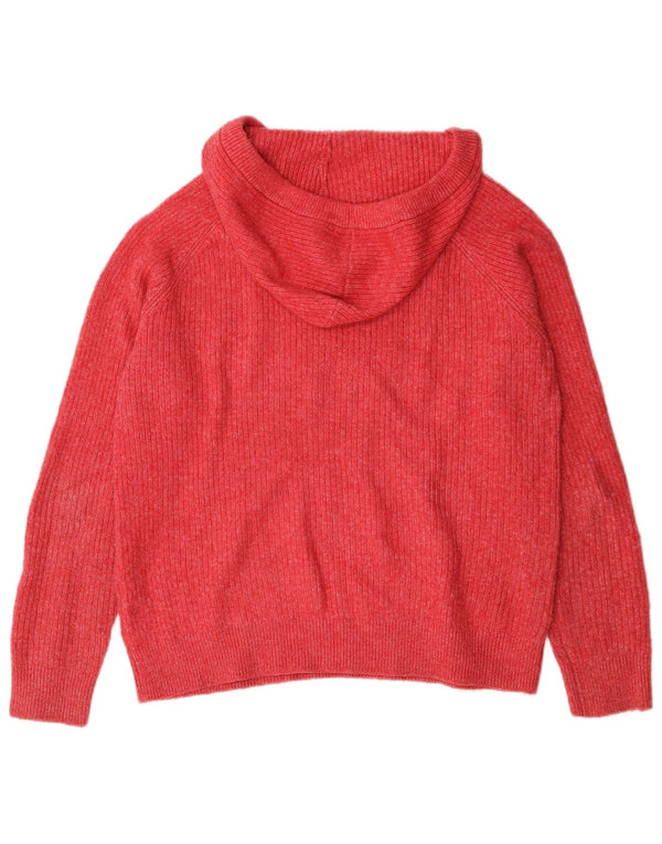 Marks & Spencer Damen-Pullover mit Kapuze, übergroß, Gr. 14, Mittelrot