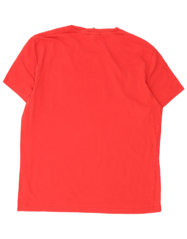 Champion Herren-T-Shirt mit Grafik, mittelrote Baumwolle