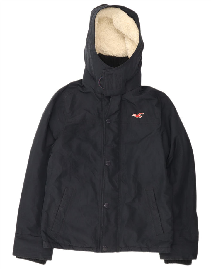 Hollister Herren-Windbreakerjacke mit Kapuze, UK 36, Größe S, Marineblau, Polyester
