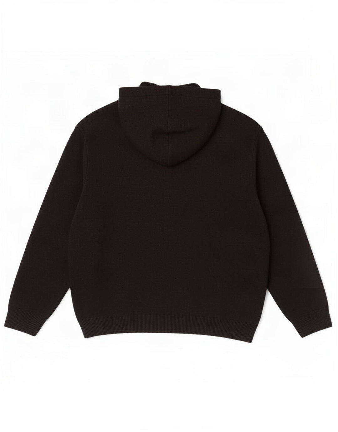 Zara Herren-Pullover mit Kapuze, mittlere schwarze Viskose