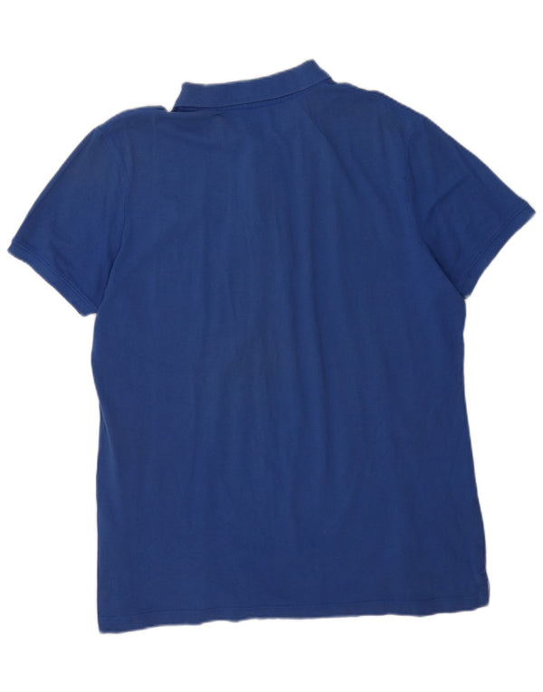 Diadora Herren Poloshirt 2XL Blau Baumwolle