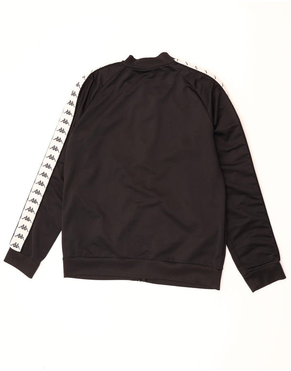 Kappa Herren Graphic Trainingsanzug Top Jacke XL Schwarz Polyester