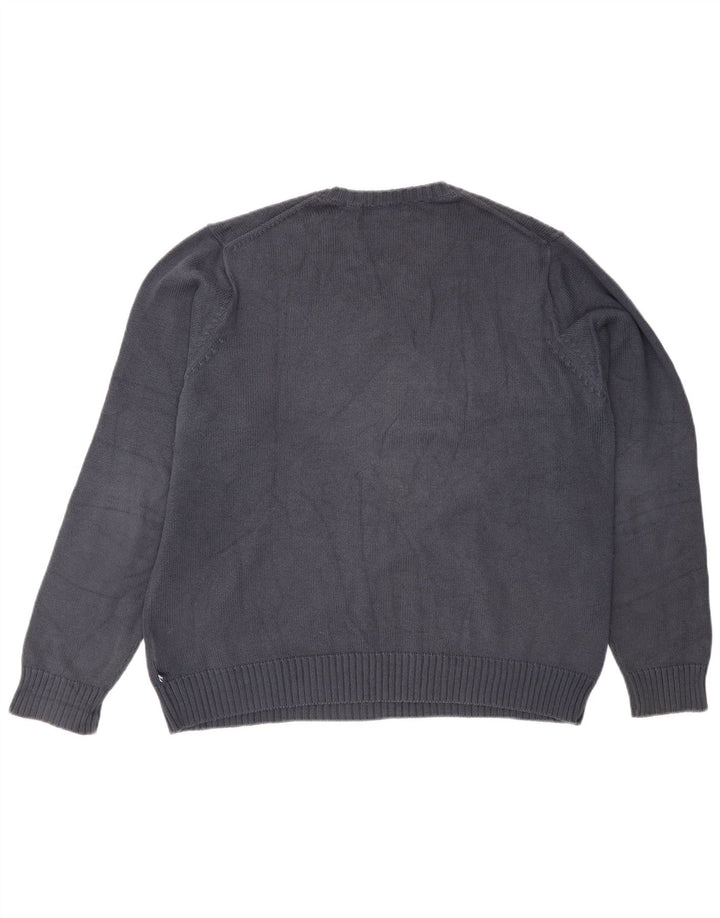 Marks & Spencer Herren Blue Harbour Pullover mit V-Ausschnitt Mittelblau