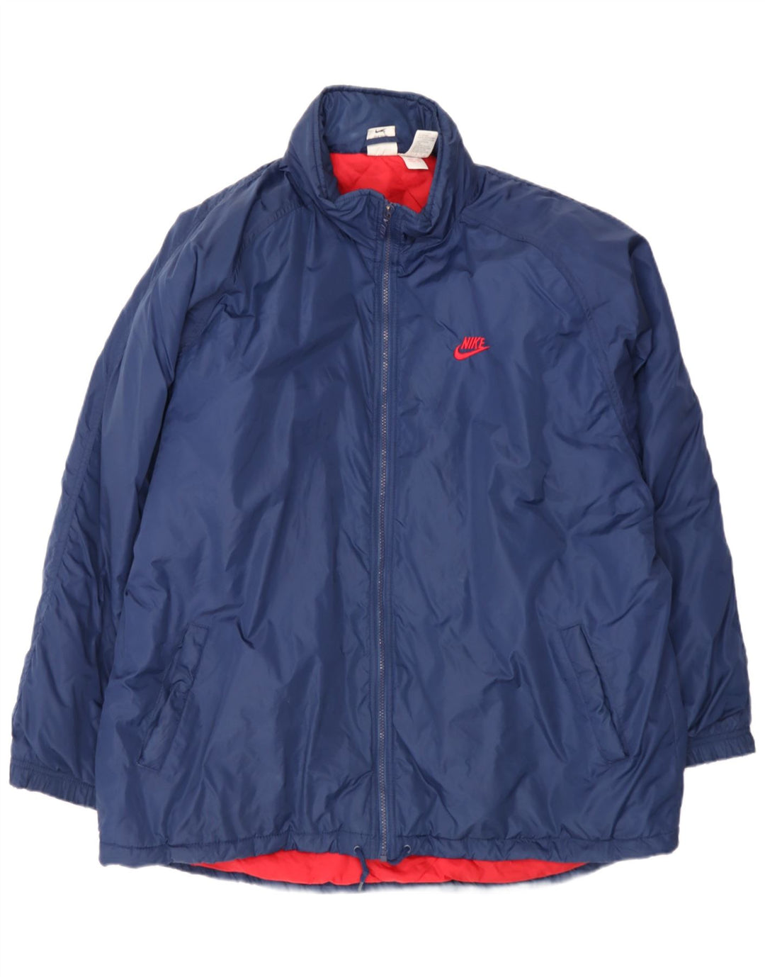 Nike Herren Windjacke UK 42 XL Marineblaues Nylon