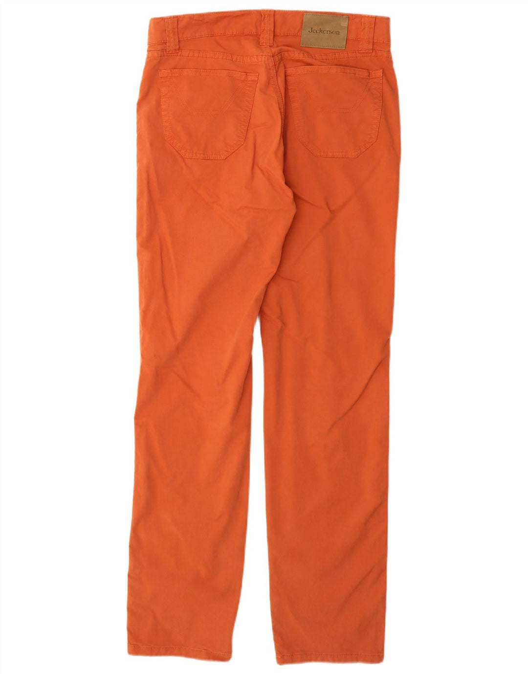 Jeckerson Damen Slim Freizeithose W32 L32 Orange Baumwolle