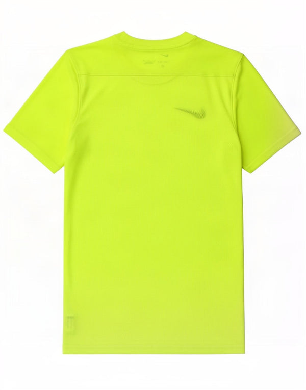 Nike Herren Dri Fit T-Shirt Top Small Grün Polyester