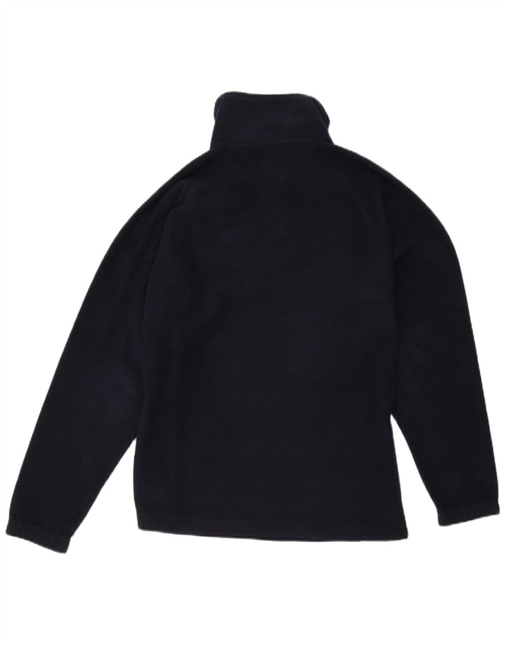Kappa Herren-Fleecepullover mit Reißverschluss am Hals, mittleres marineblaues Polyester