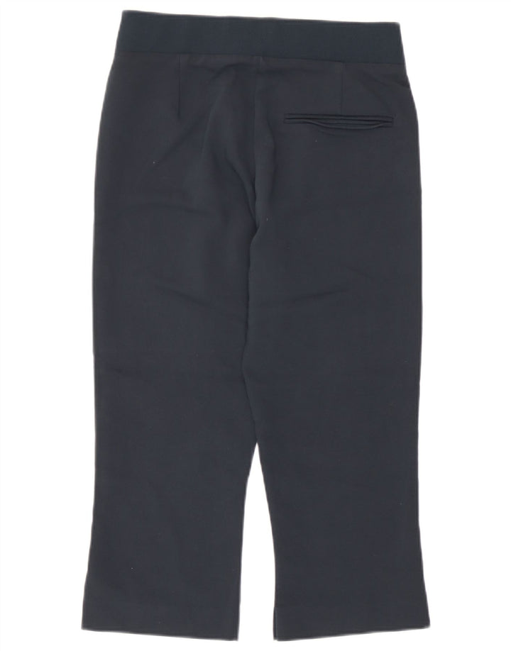 Zara Damen Capri-Hose, Größe S, W26, L19, Marineblau, Viskose