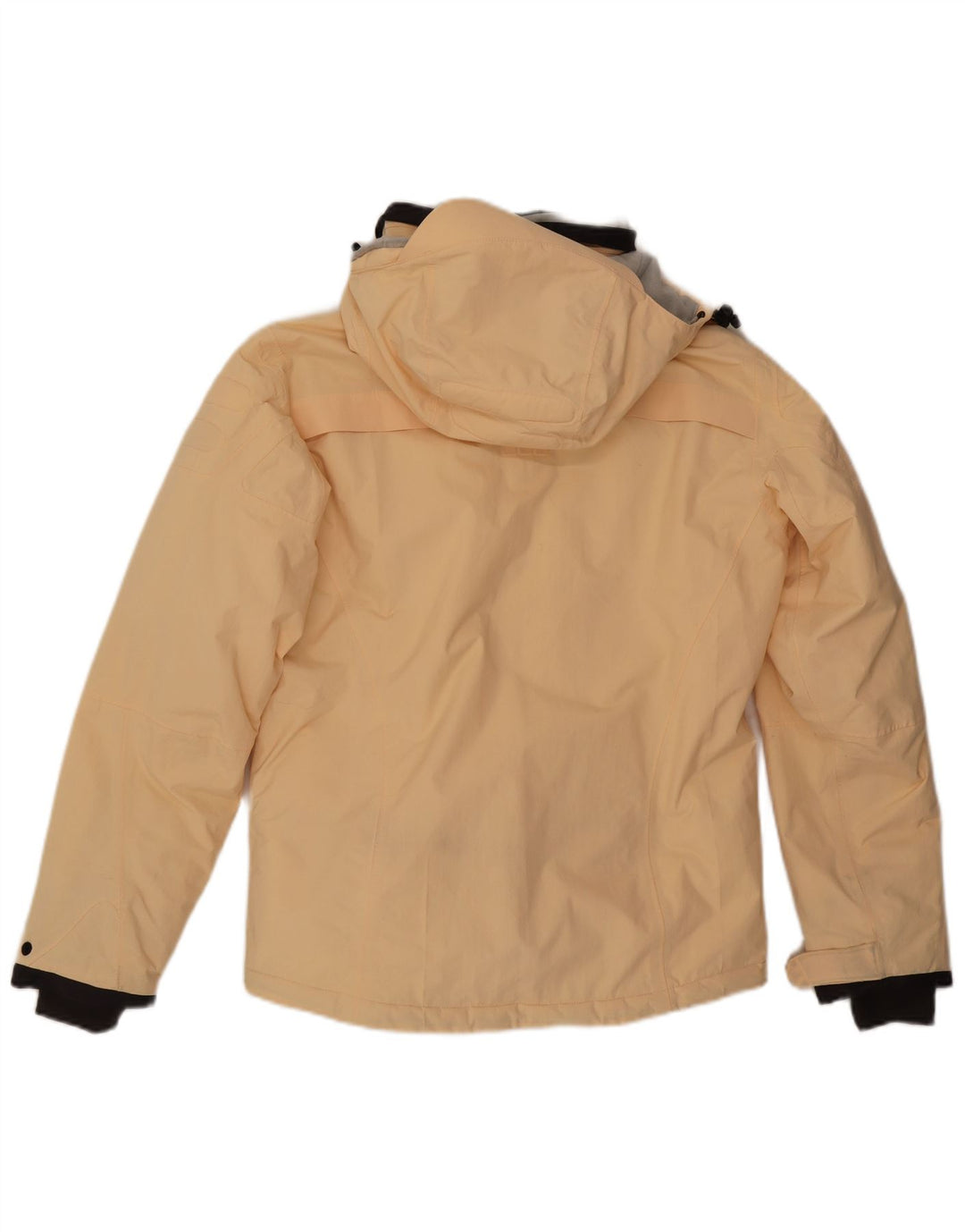Ellesse Damen Skijacke mit Kapuze UK 12 Mittelgelbes Polyamid