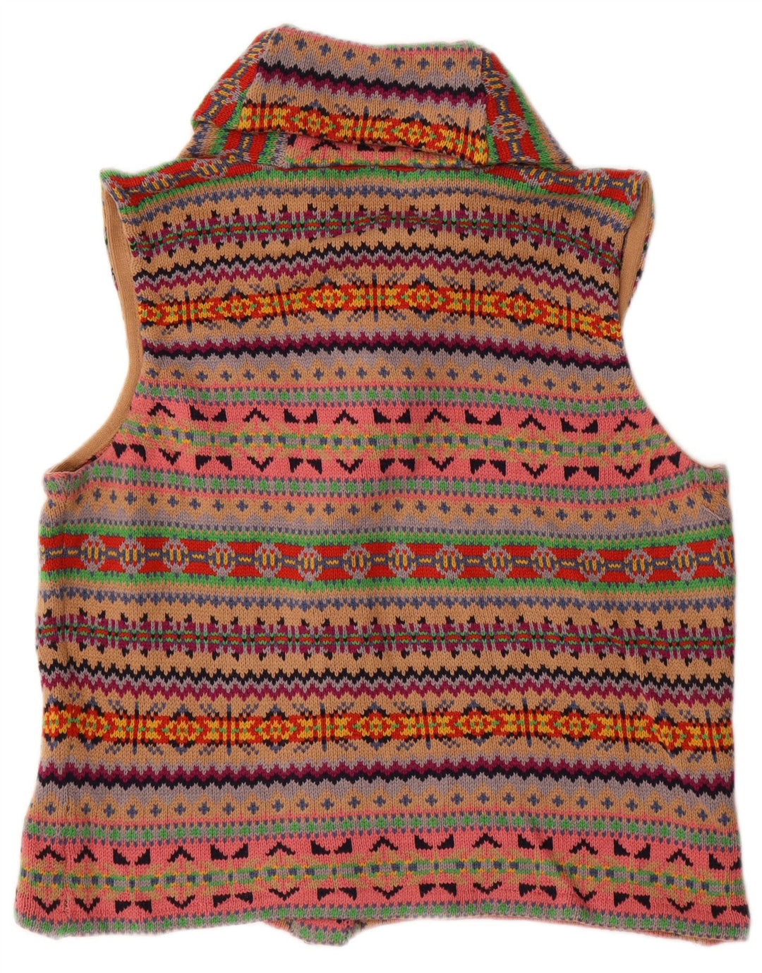 Chaps Damen-Cardigan, ärmellos, Gr. 18, XL, mehrfarbig, Fair Isle