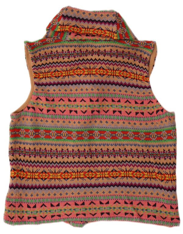 Chaps Damen-Cardigan, ärmellos, Gr. 18, XL, mehrfarbig, Fair Isle