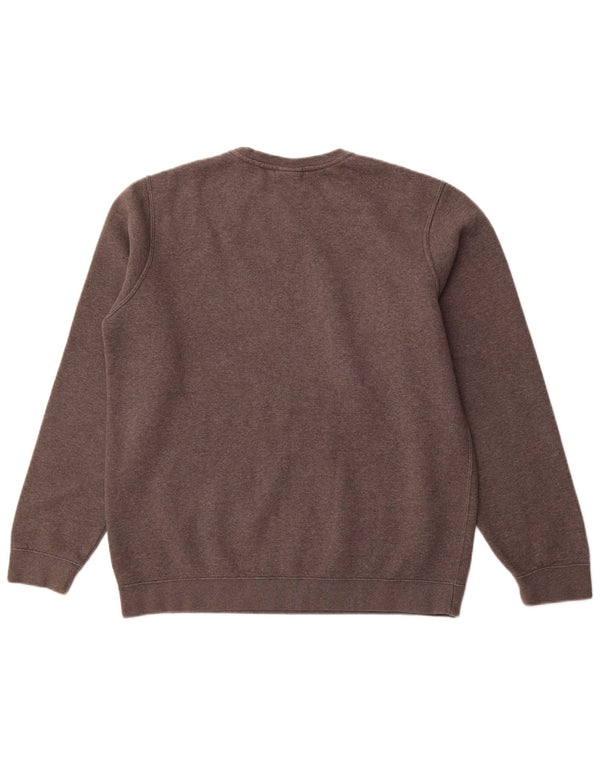 NIKE Herren-Sweatshirt-Pullover, groß, graue Baumwolle