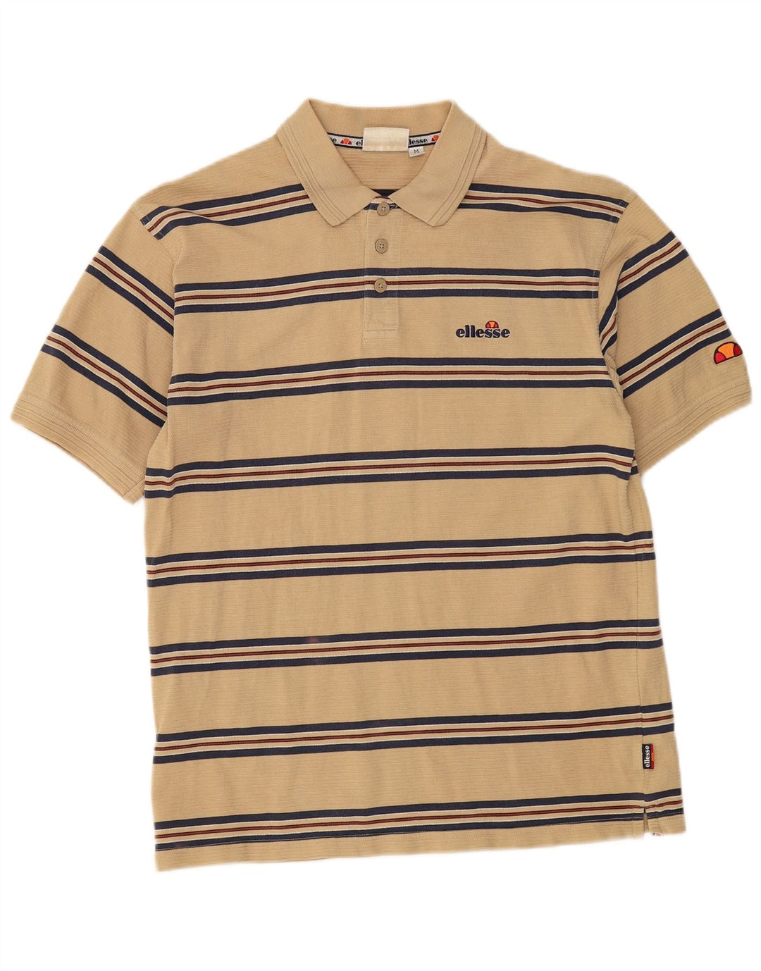 Ellesse Herren Poloshirt Mittelbeige gestreift